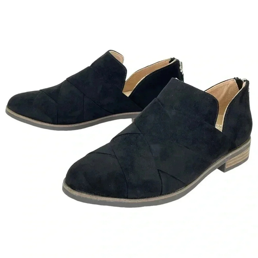 Dr. Scholl’s Always Band Black Faux Suede Womens Loafers Size 6.5M - Picture 10 of 14